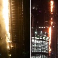 Flammable cladding responsible for another high-rise fire