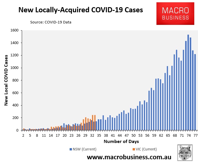 NSW daily cases