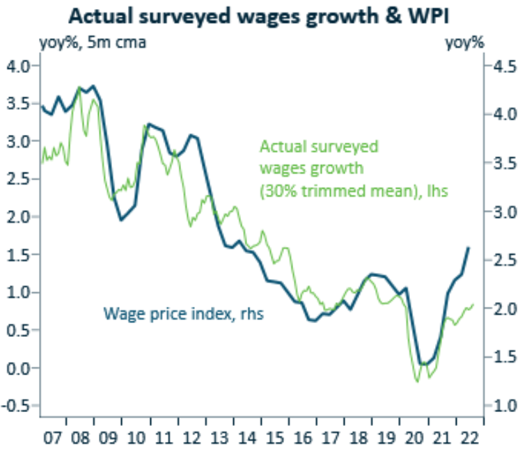 Surveyed wage growth