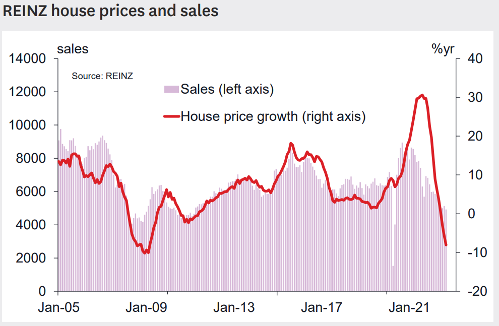REINZ house prices and sales