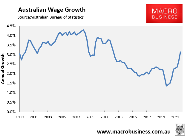 Australian wage growth