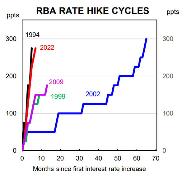 Rate hiking cycles