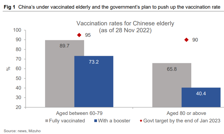Vaccination rates for elderly
