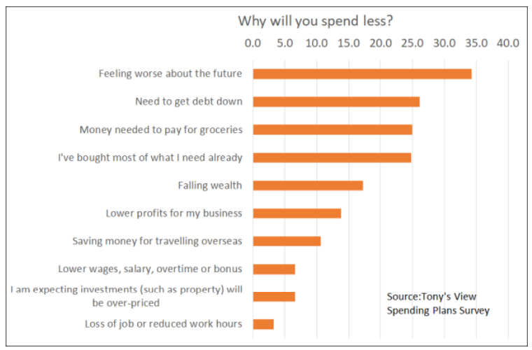 Main reasons for cutting spending